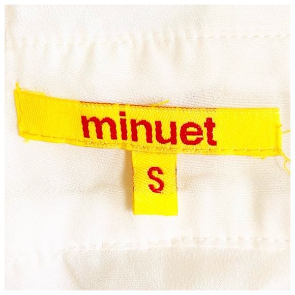 Minuet V-Neck Sleeveless A-Line Dress White Small - Picture 5 of 8